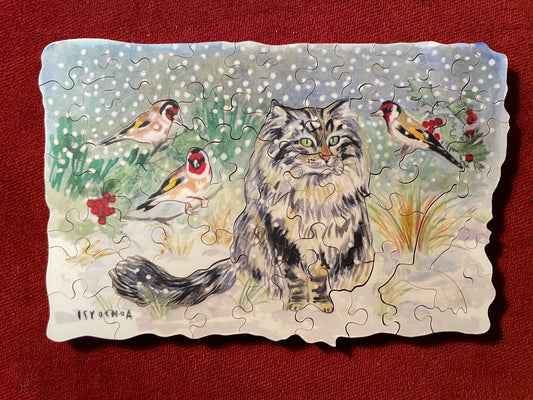 Chardonneret in Winter