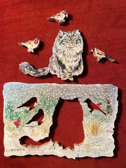 Chardonneret in Winter