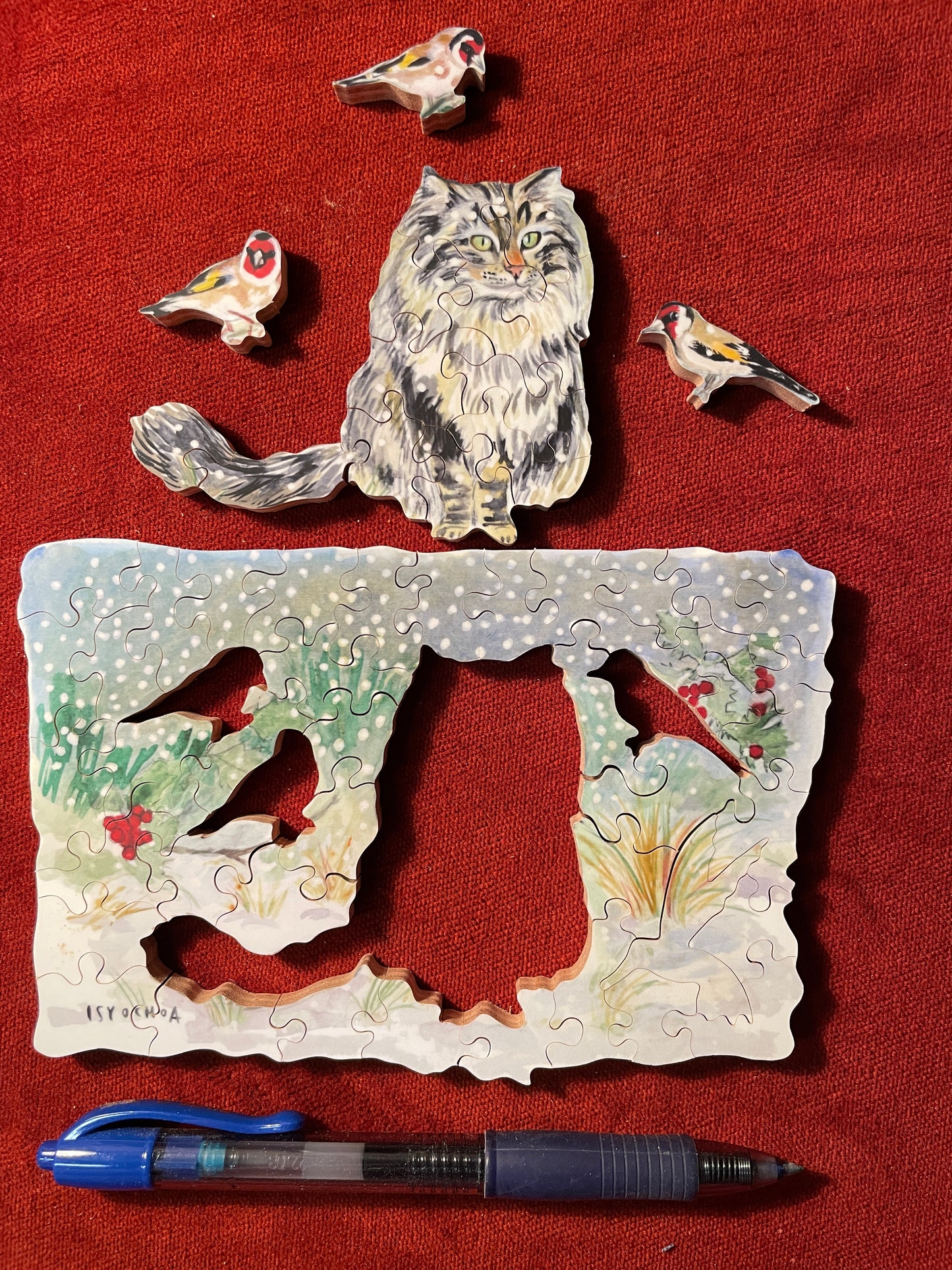 Chardonneret in Winter