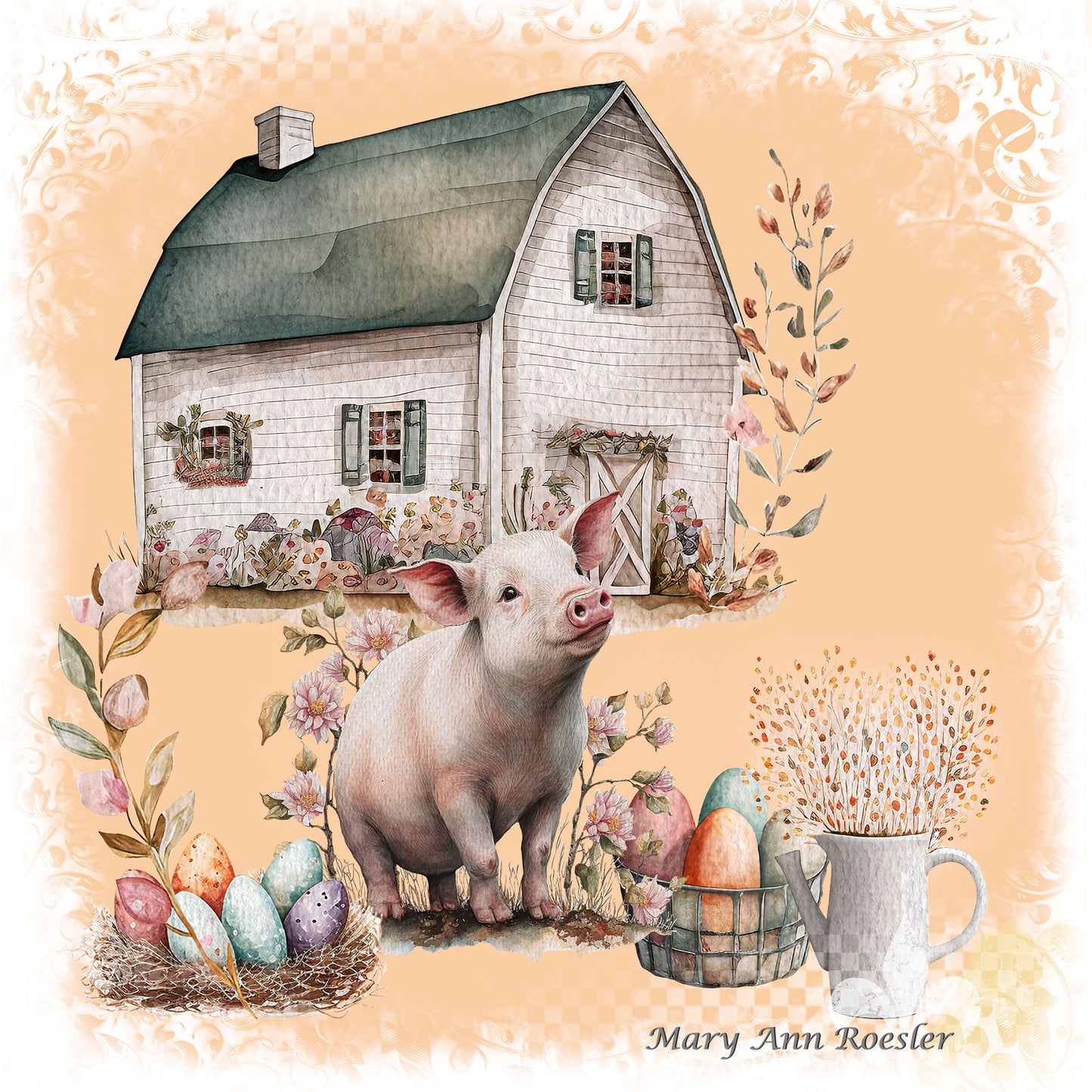 Easter barnyard for baby lamb + Other Options