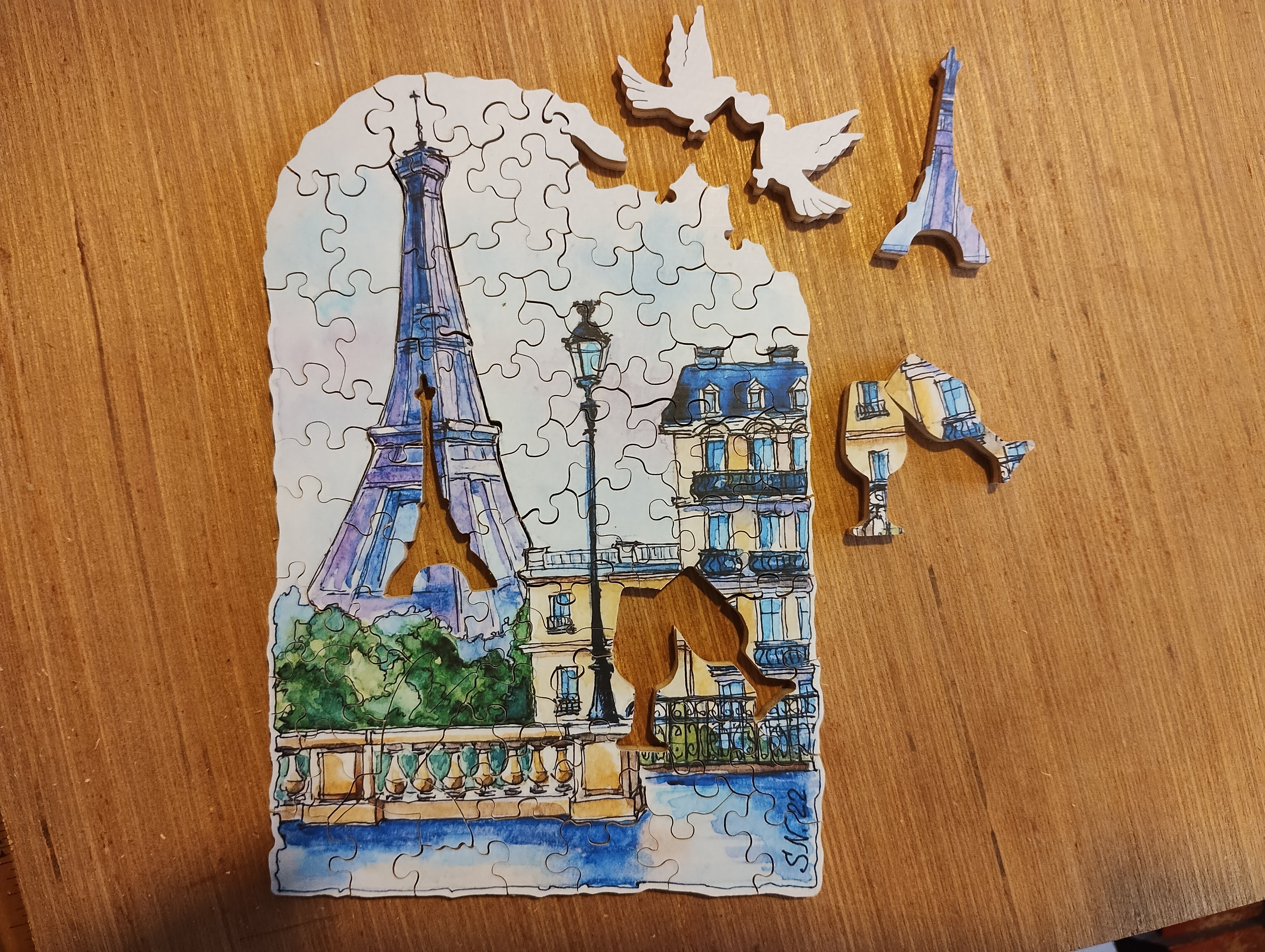 Ready to ship from France – Puzzlapy - Hummingbird Unique Handcut