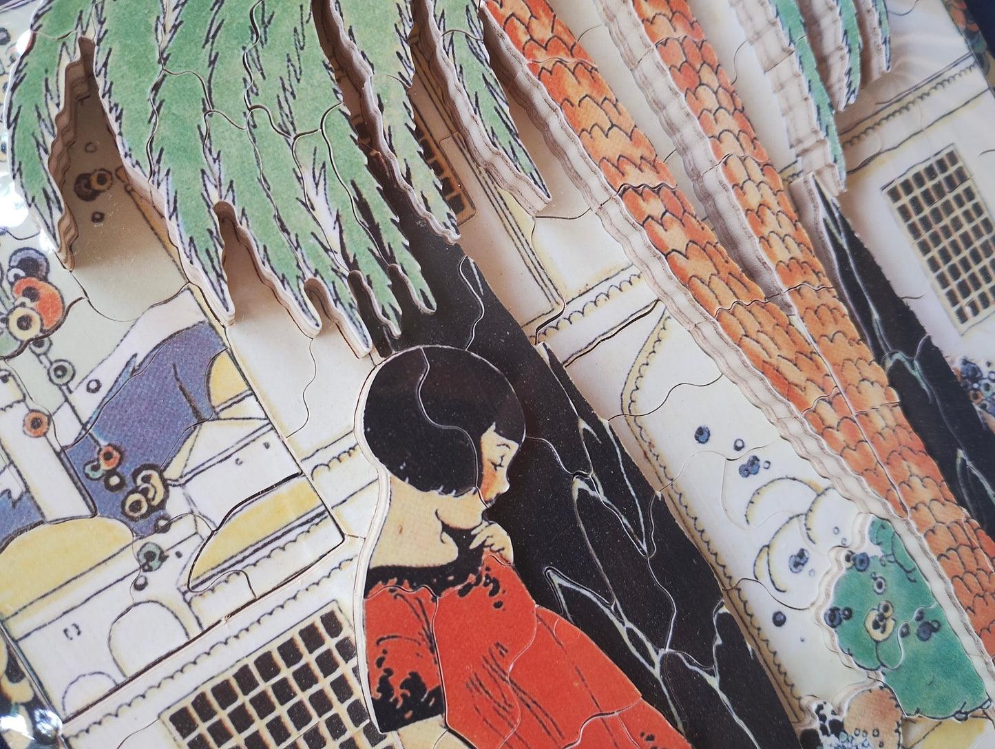 Koy Pond under the Palm Tree