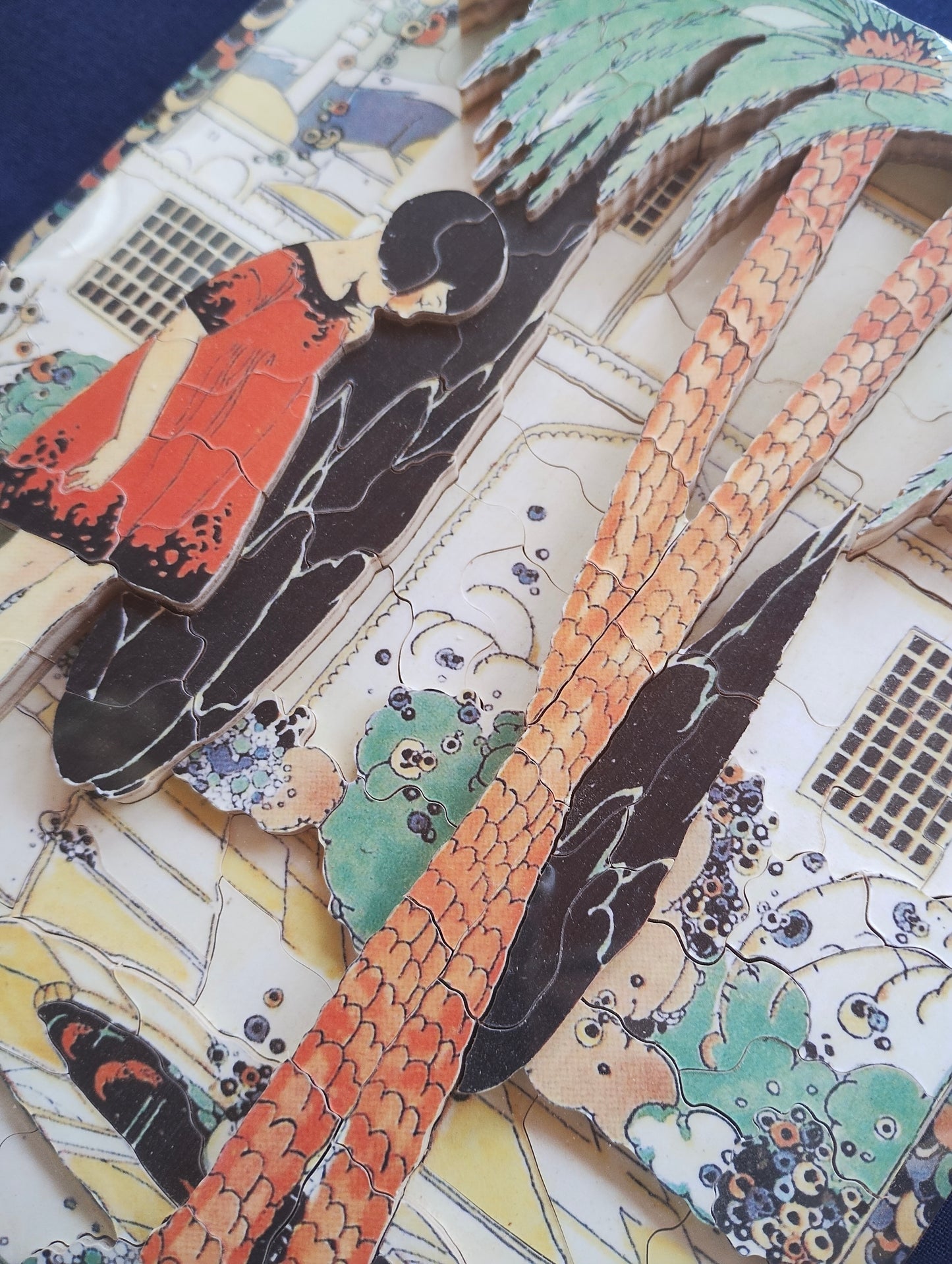 Koy Pond under the Palm Tree