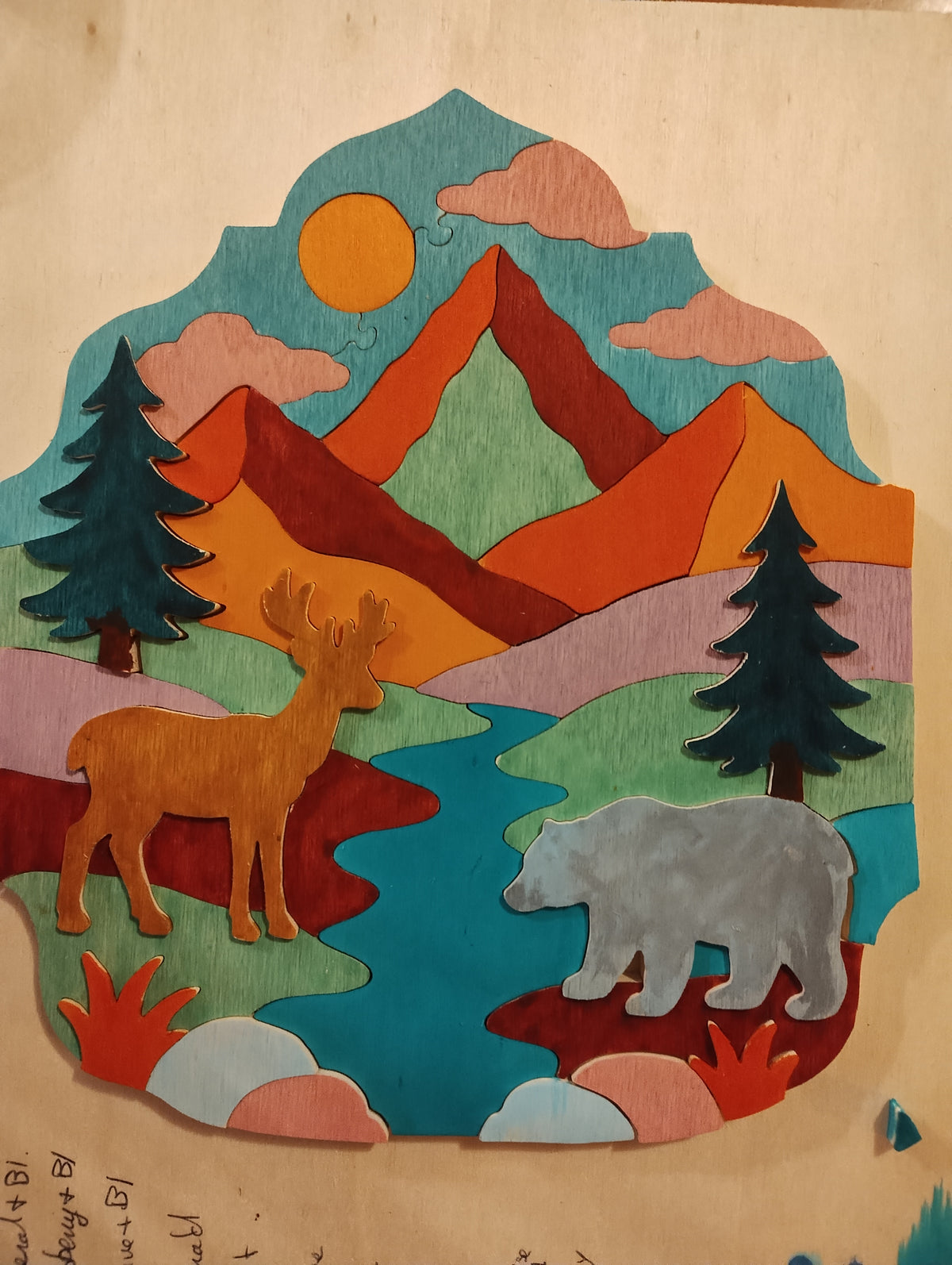 Colorful Forest Scenes