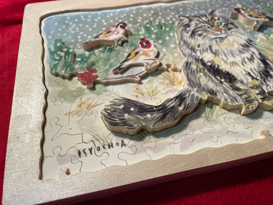 Chardonneret in Winter