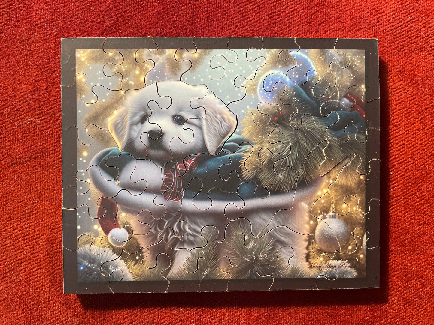 #22 Christmas Puppy - 3x4 -