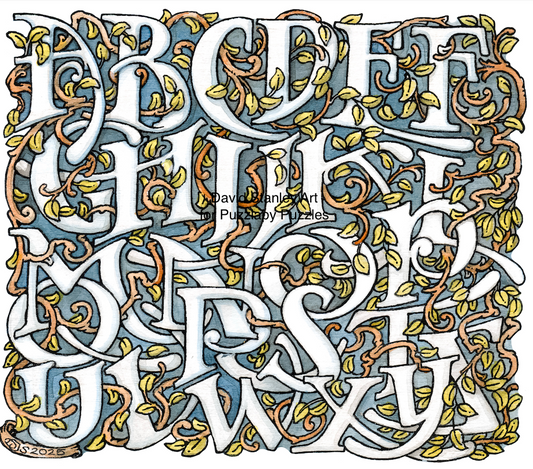 Alphabet vine