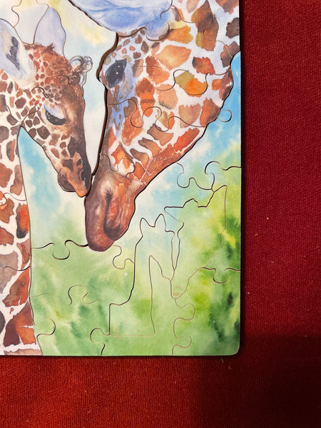 Giraffe Mom and Baby